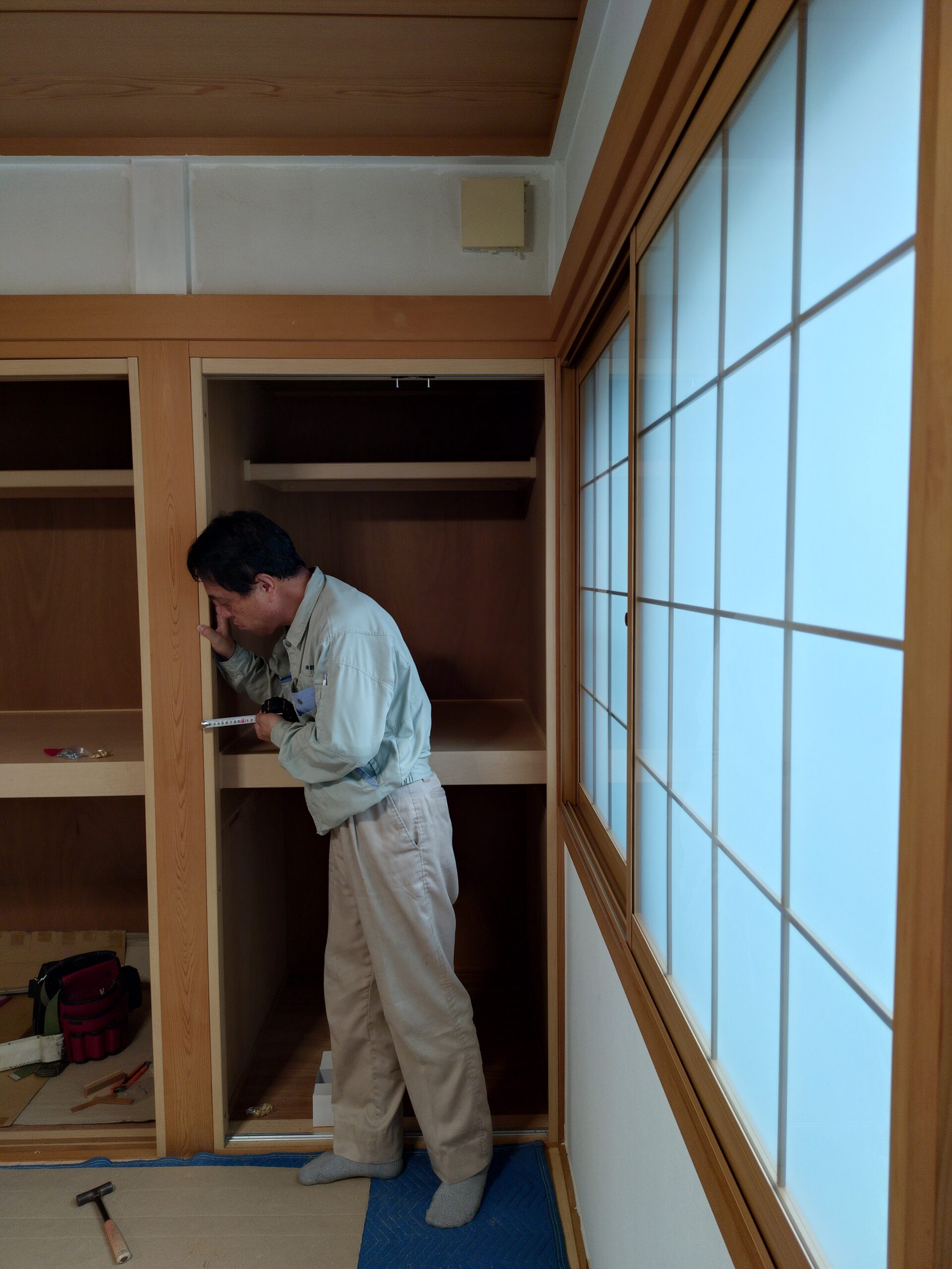 取り付くまで心配だったよ|まほろば建築工房
